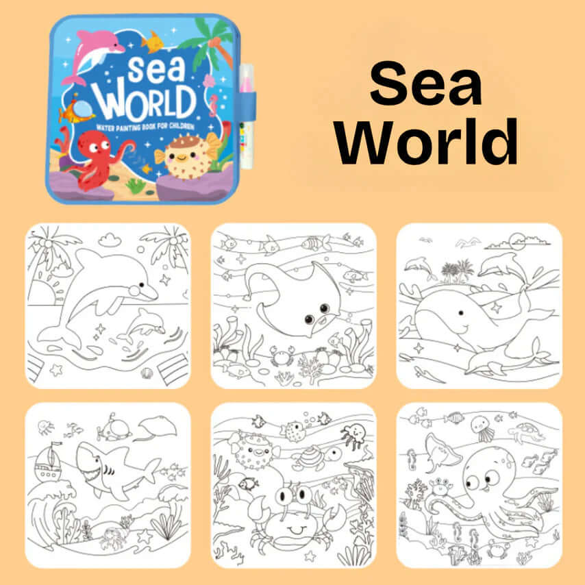 Montessori Mess-Free Water Coloring Book