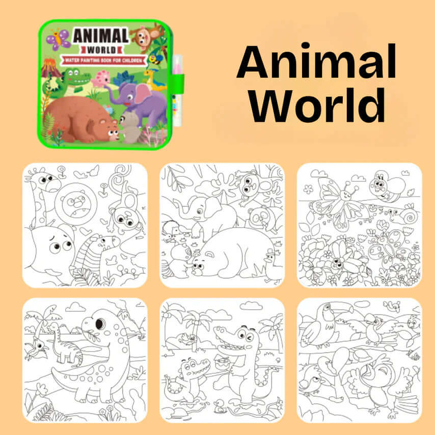 Montessori Mess-Free Water Coloring Book