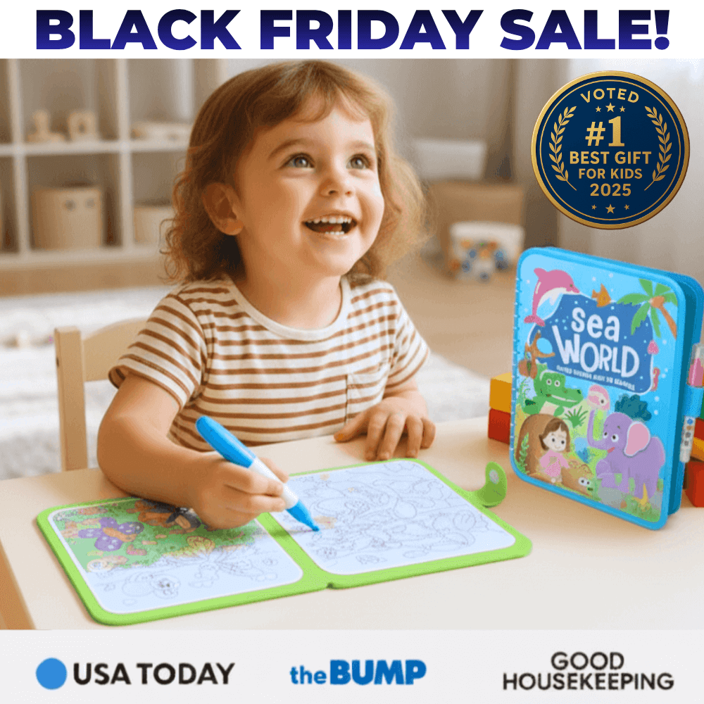 Montessori Mess-Free Water Coloring Book