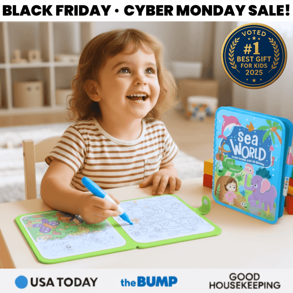 Montessori Mess-Free Water Coloring Book