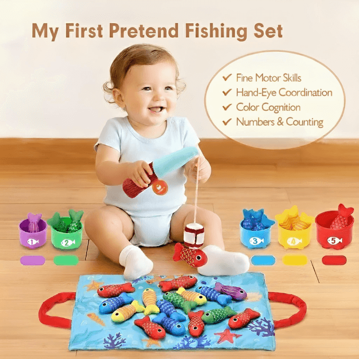TinyFish™ Montessori Fishing & Sorting Set